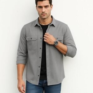 DEELMO Men’s Stylish Cotton Blend Casual Shirt || Full Sleeve Button-Down Shirt with DuDEELMO Men’s Stylish Cotton Blend Casual Shirt || Full Sleeve Button-Down Shirt with Dual Flap Pockets || Comfortable Breathable Fabric || Perfect for Casual Office and Outing Wearal Flap Pockets || Comfortable Breathable Fabric || Perfect for Casual Office and Outing Wear - Image 4