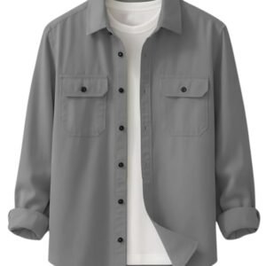DEELMO Men’s Stylish Cotton Blend Casual Shirt || Full Sleeve Button-Down Shirt with DuDEELMO Men’s Stylish Cotton Blend Casual Shirt || Full Sleeve Button-Down Shirt with Dual Flap Pockets || Comfortable Breathable Fabric || Perfect for Casual Office and Outing Wearal Flap Pockets || Comfortable Breathable Fabric || Perfect for Casual Office and Outing Wear