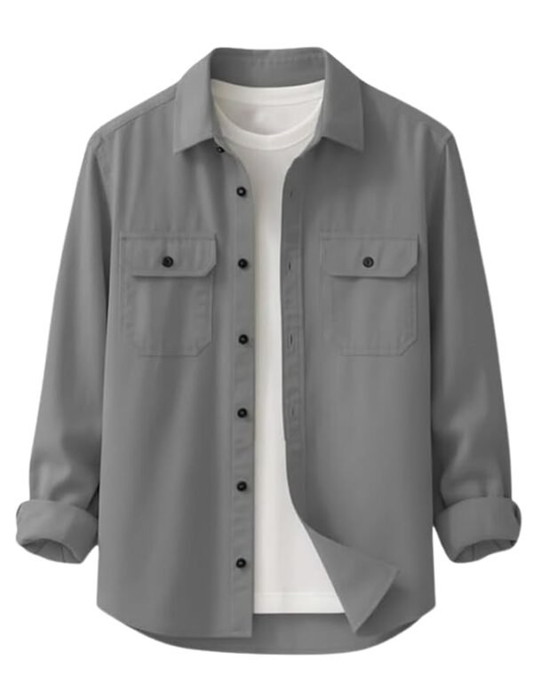 DEELMO Men’s Stylish Cotton Blend Casual Shirt || Full Sleeve Button-Down Shirt with DuDEELMO Men’s Stylish Cotton Blend Casual Shirt || Full Sleeve Button-Down Shirt with Dual Flap Pockets || Comfortable Breathable Fabric || Perfect for Casual Office and Outing Wearal Flap Pockets || Comfortable Breathable Fabric || Perfect for Casual Office and Outing Wear