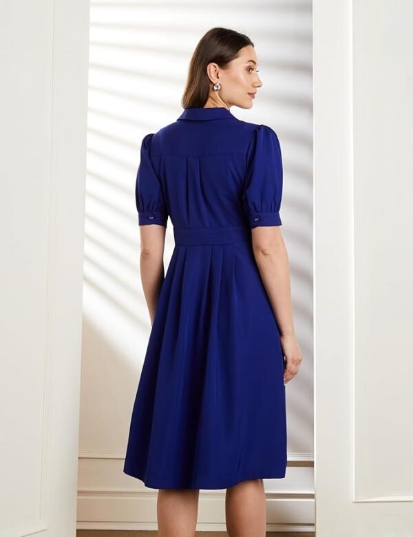 Symbol Premium Women's Fit & Flare Wrap Dress (Midi Length | Stylish | Desk-to-Dinner) (Available in Plus Sizes)