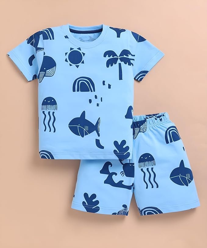 Toonyport Boys Summer 3 Packs Of T-shirts and Shorts Combo Set (Multicolors) | 3 Packs, Summer, Combo Set - Image 4
