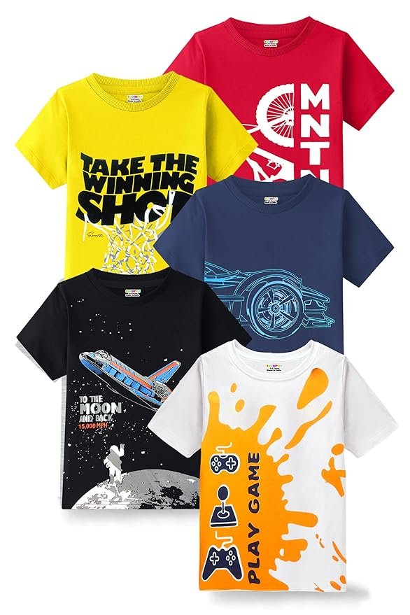 Kuchipoo Boys Half Sleeves Cotton T-Shirt